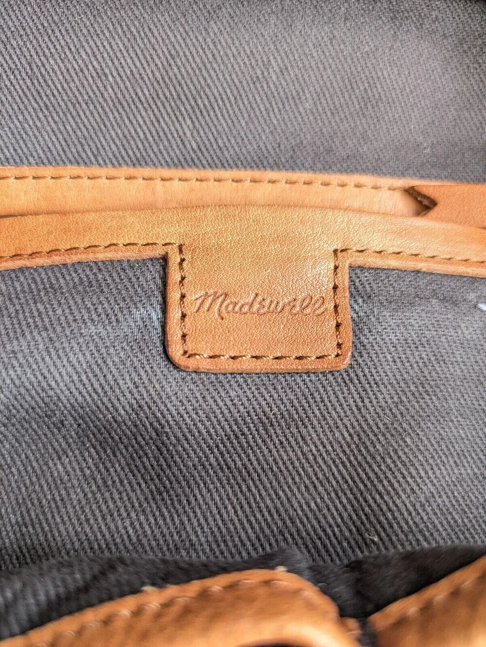 Madewell The Lorimer Leather Backpack English Saddle Brown Casual School Travel - Picture 8 of 9